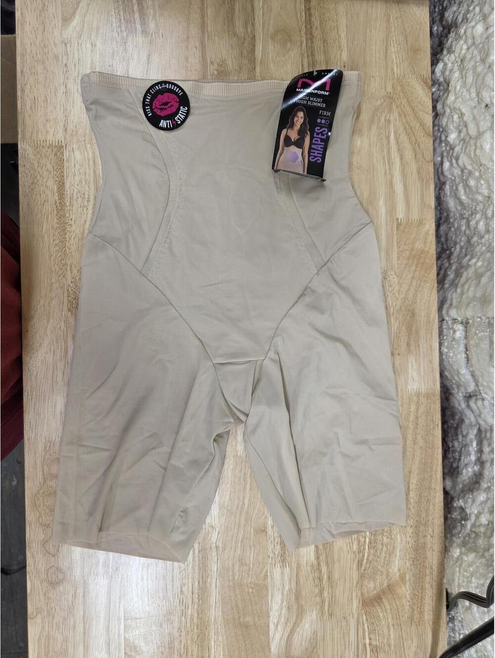 MAIDENFORM COOL COMFORT HIGH WAIST THIGH SLIMMER SHAPER SIZE M